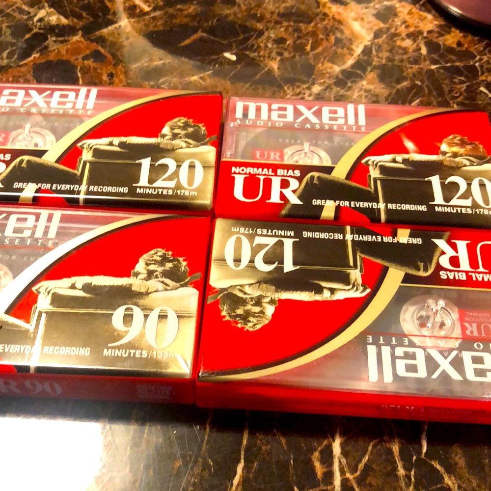 Maxell 108010 UR 120 Minute Normal Bias Audio Tape(new)